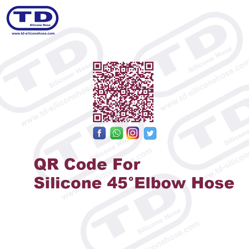 Silicone 45° Elbow Hose