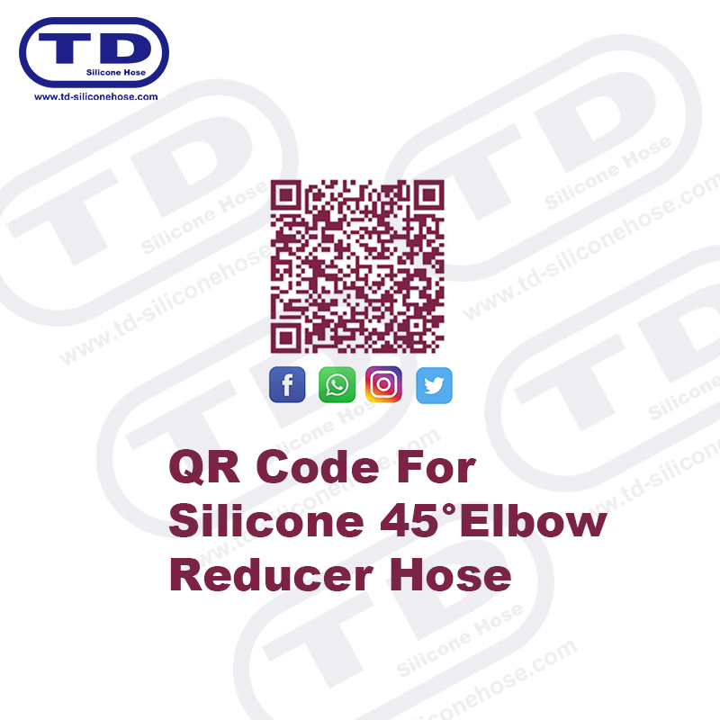 Silicone 45° Reducer Hose