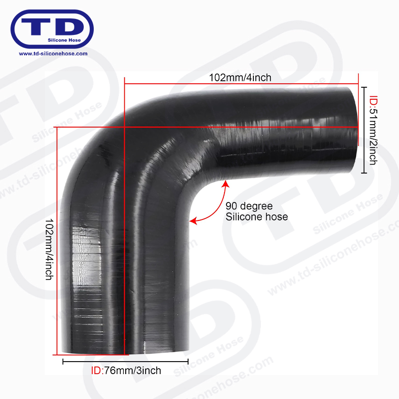 Silicone 90° Reducer Hose