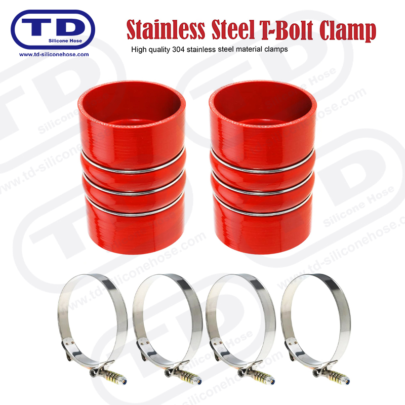 Spring Reinforced T-Bolt Silicone Hose Clamp